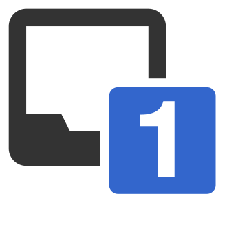 Notifications notice badge 1 notice.svg